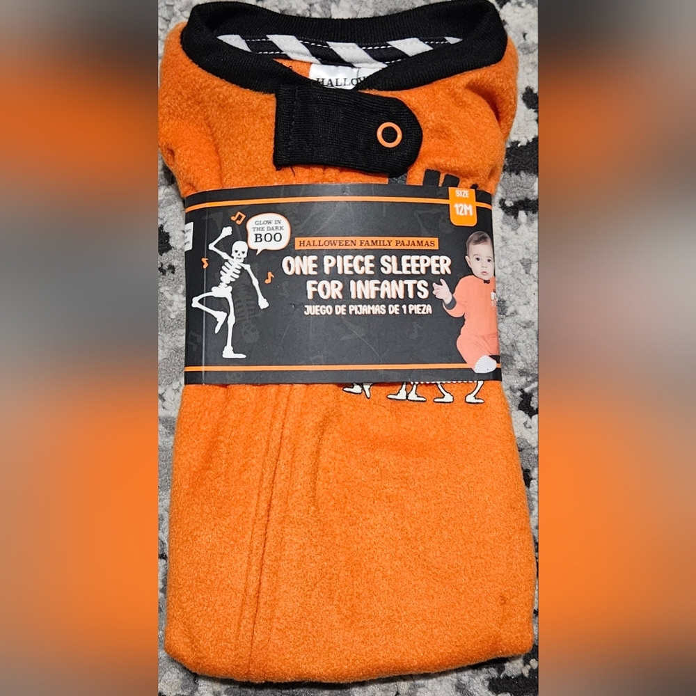 Glow in the Dark Baby Onesie Size 12 months Brand New! Lil Boo